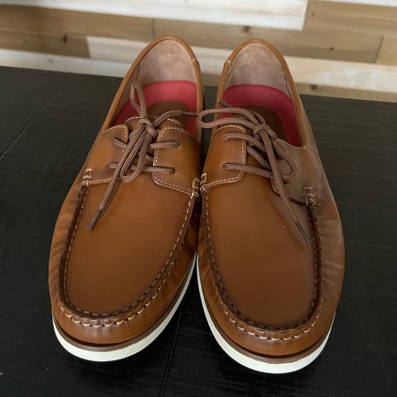 Men's Section X Dress Shoes Loafers SZ  10.5 Tan Brown Leather - Picture 2 of 8